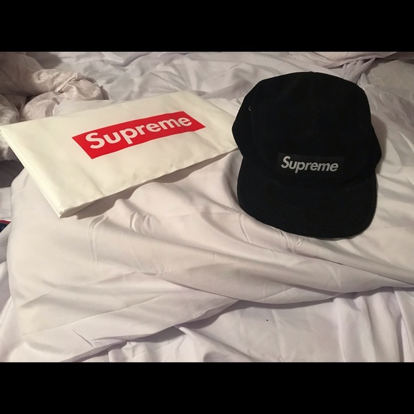 Supreme Other - Supreme - Black Corduroy Camper Hat